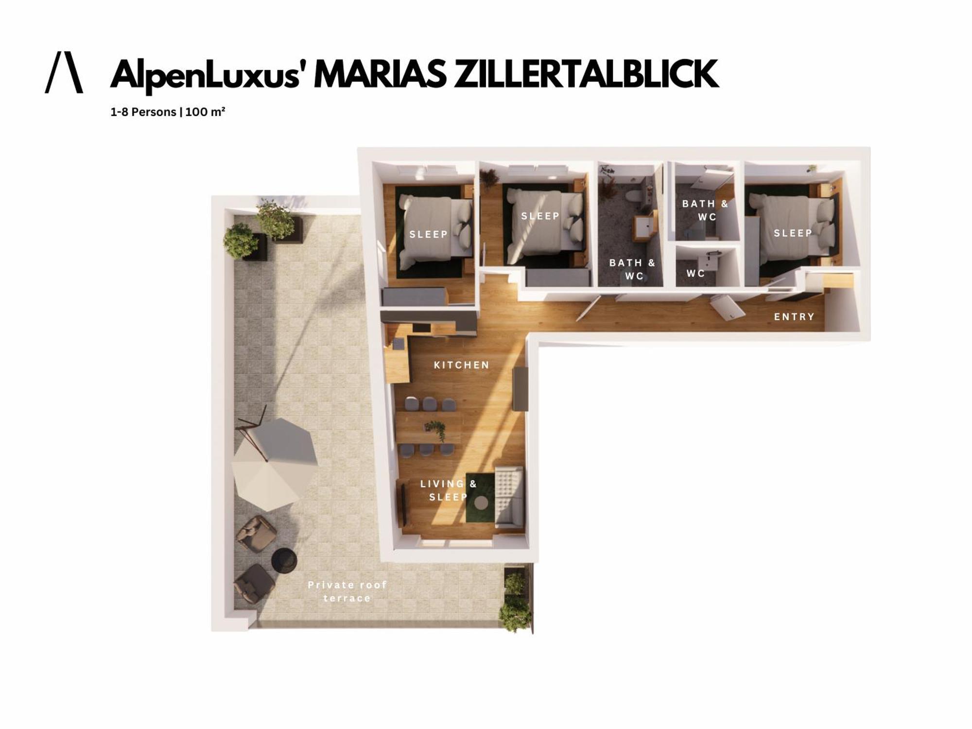 Alpenluxus Presents - Marias Zillertalblick With Roof Terrace, 3 Bedrooms & Parking Space Schlitters Buitenkant foto
